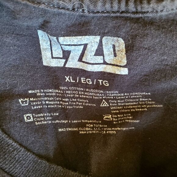 lizzo short sleeve graphic t-shirt black womens size XL - Picture 3 of 3